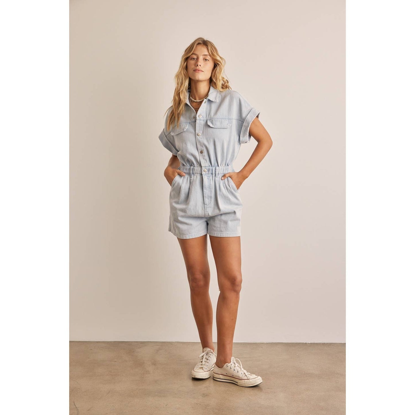 Billie Denim Romper