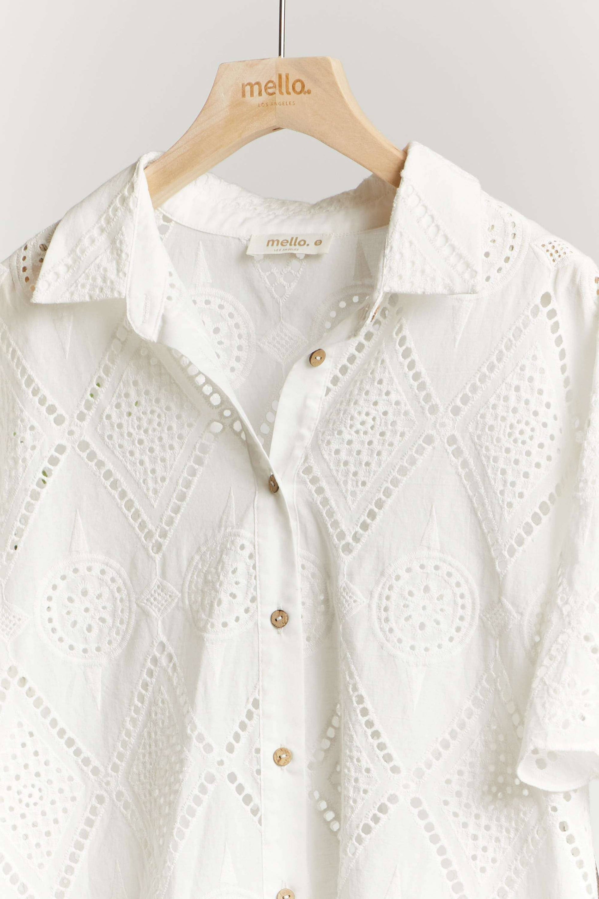 anthropologie dupe eyelet blouse