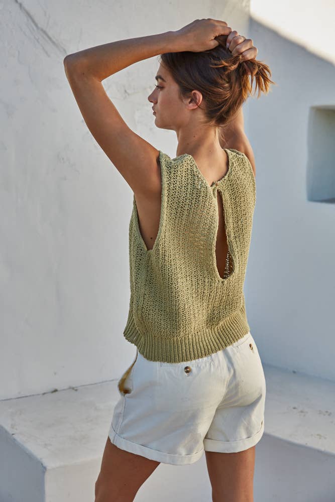 by together open back sweater vest