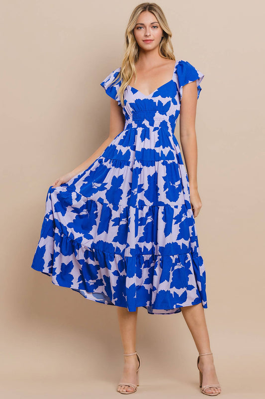 Blue Skies Midi Dress