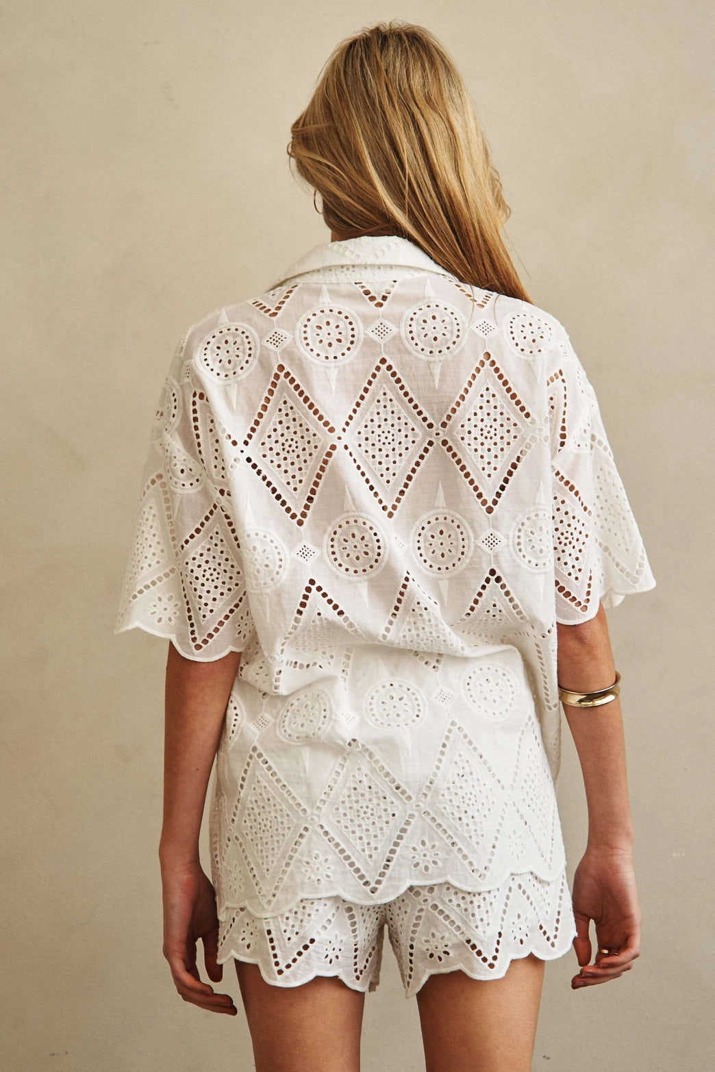 white eyelet blouse