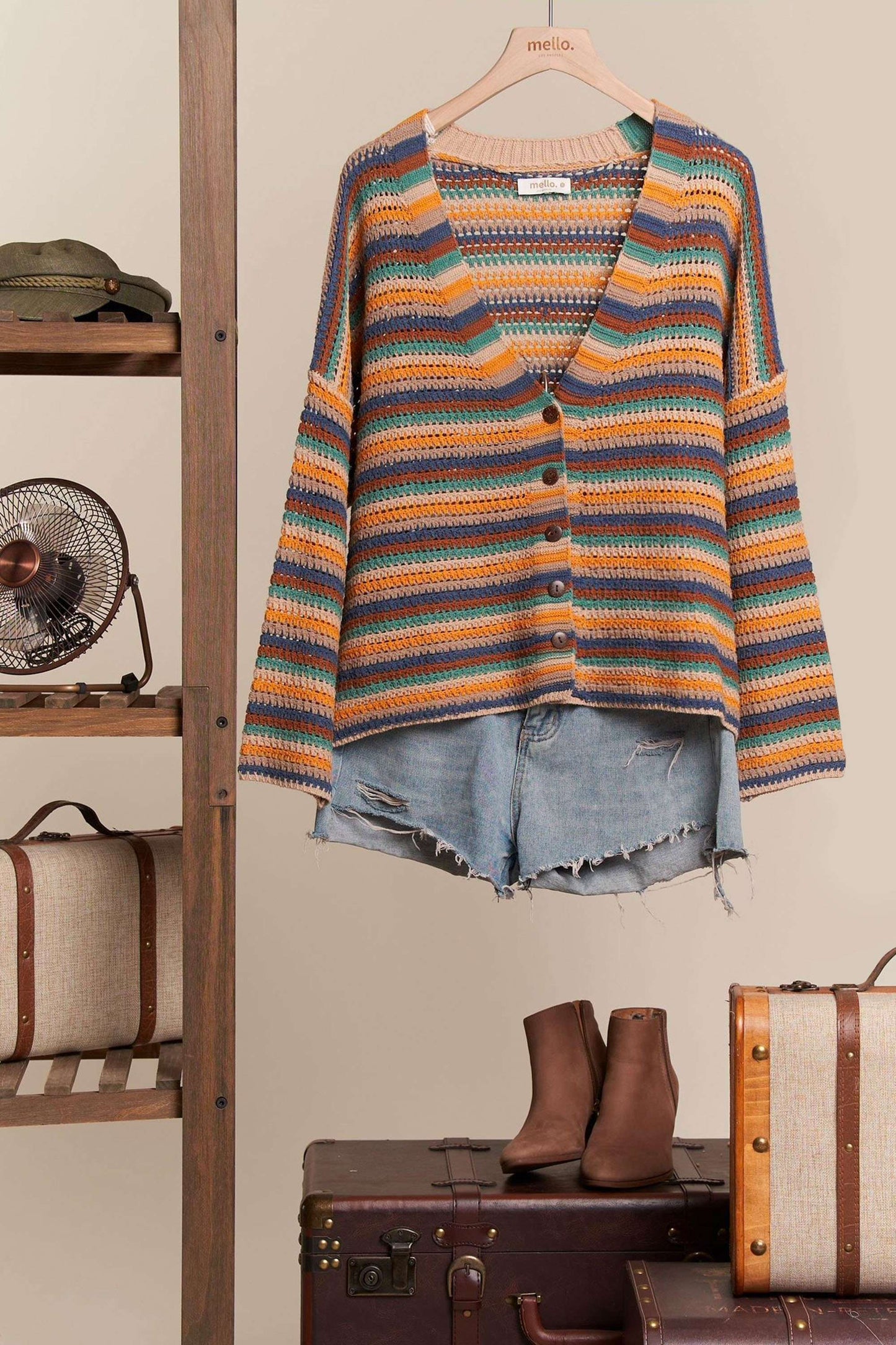 Hello Sunshine Striped Cardigan