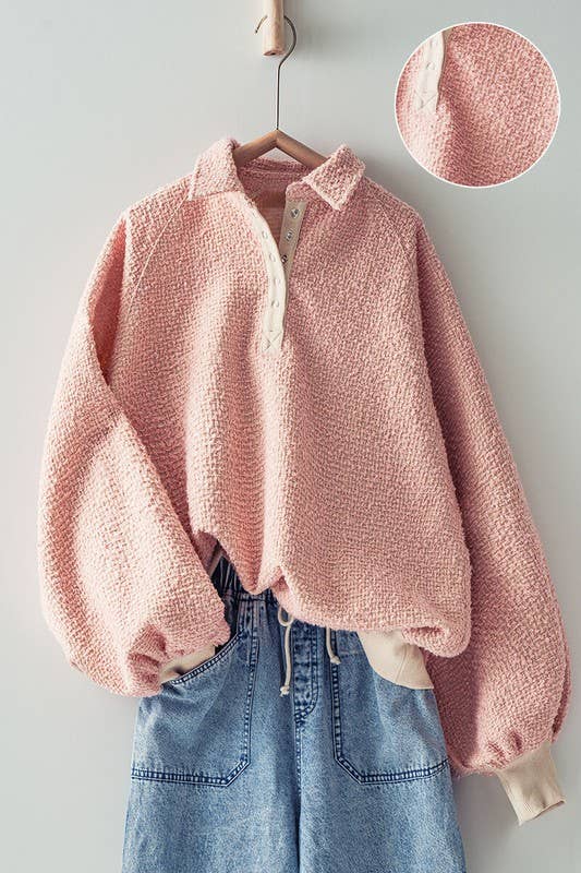 Pretty in Pink Pullover Sweater