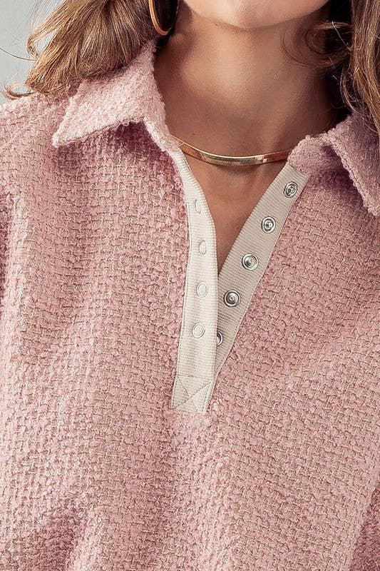 Pretty in Pink Pullover Sweater