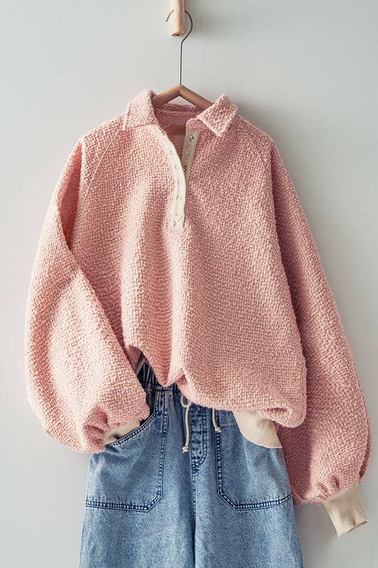 Pretty in Pink Pullover Sweater