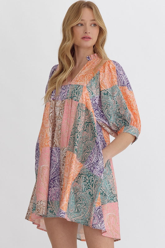 paisley tunic dress anthropologie