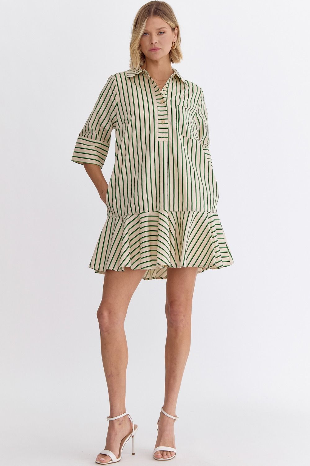 tuckernuck striped shirt dress