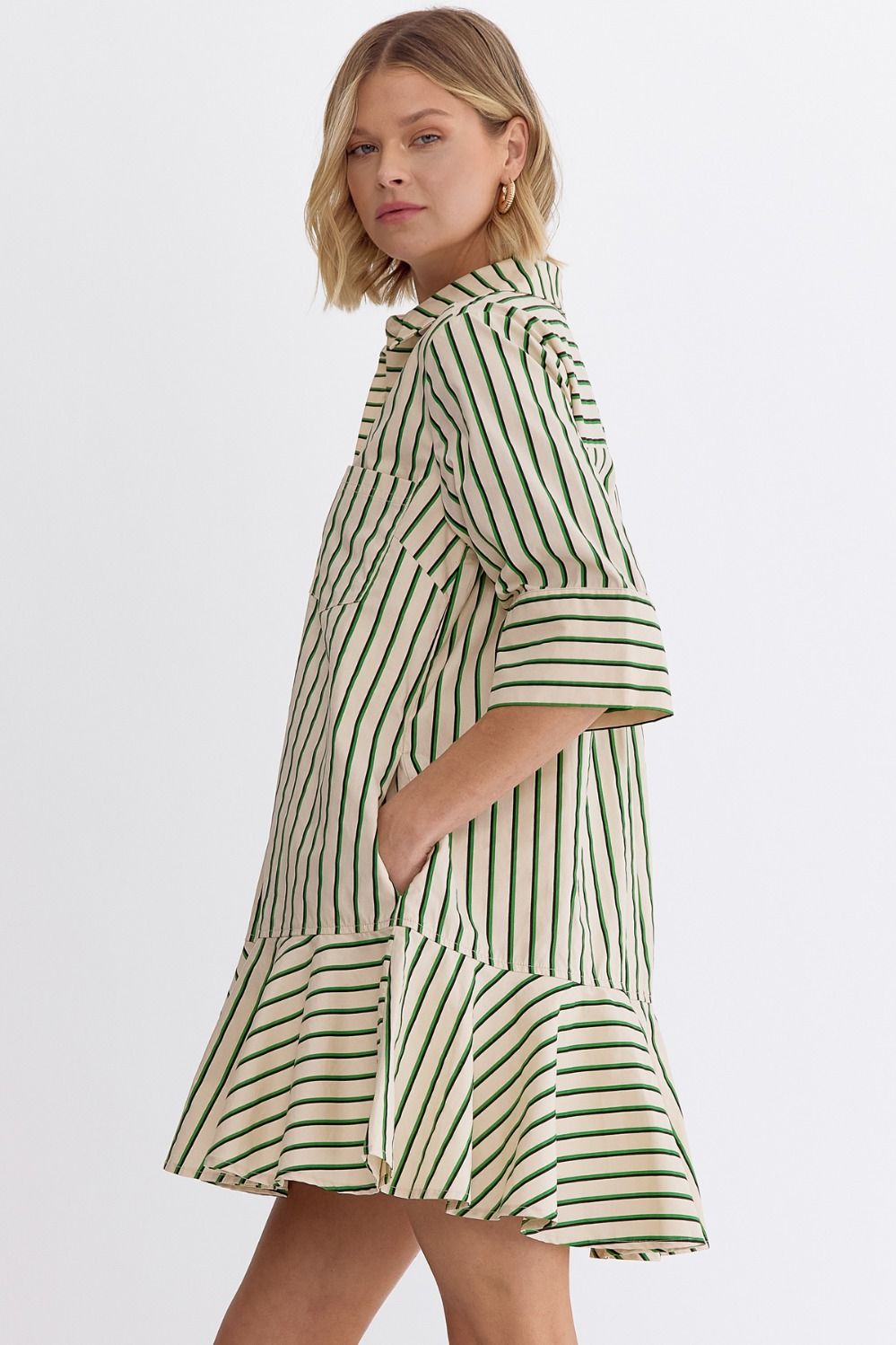 tuckernuck striped shirt dress