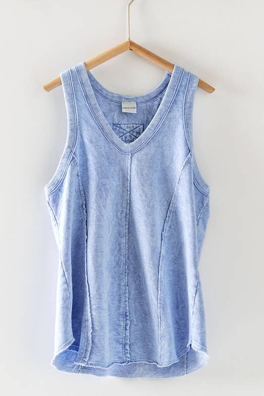 Vintage Terry Tank - Denim